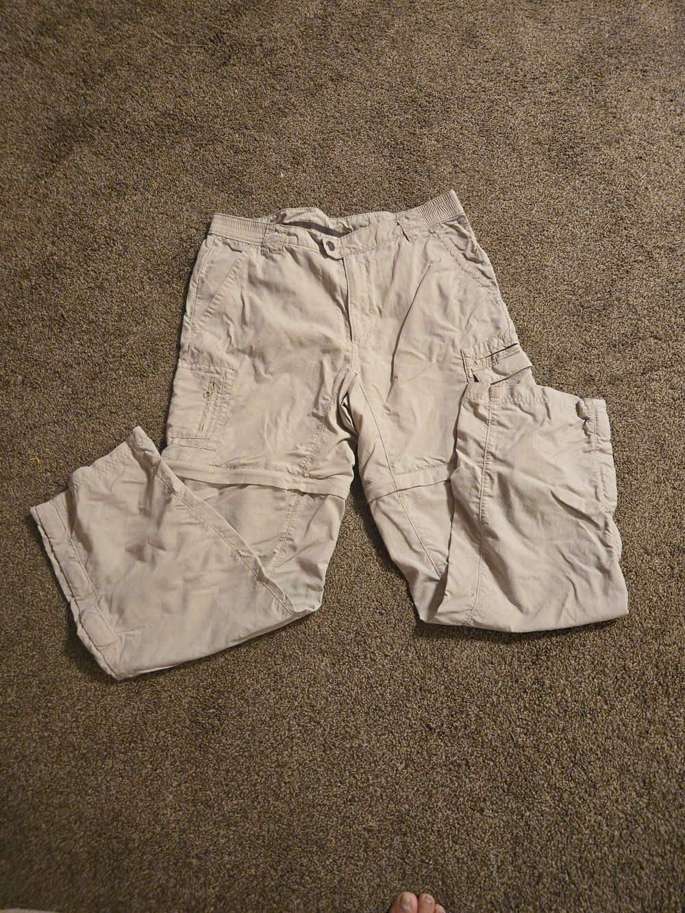 Columbia Women's Light Beige Convertible Cargo Pants